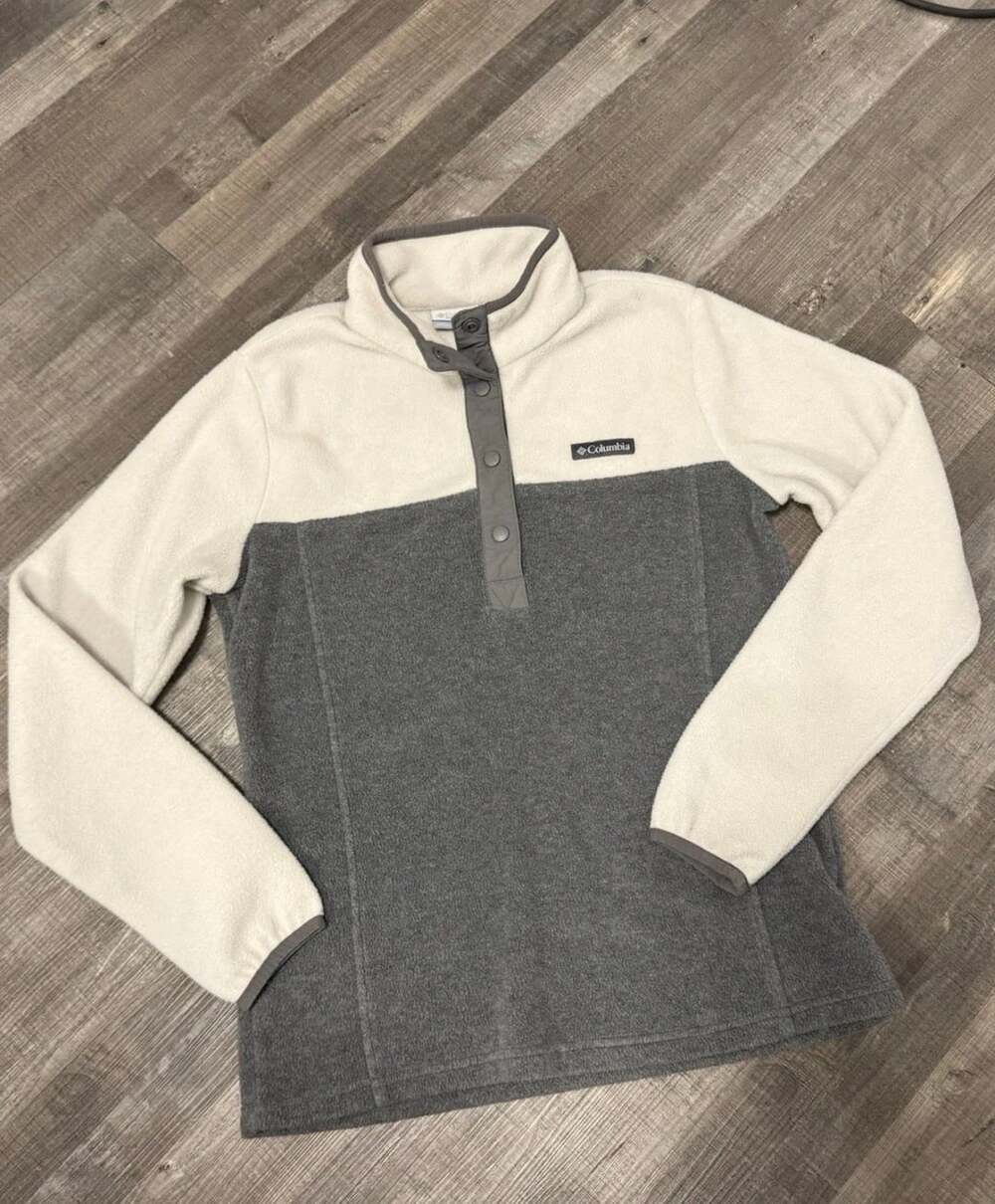 Columbia Women's Benton Springs II Half-Snap Fleece Pullover Chalk/City Grey